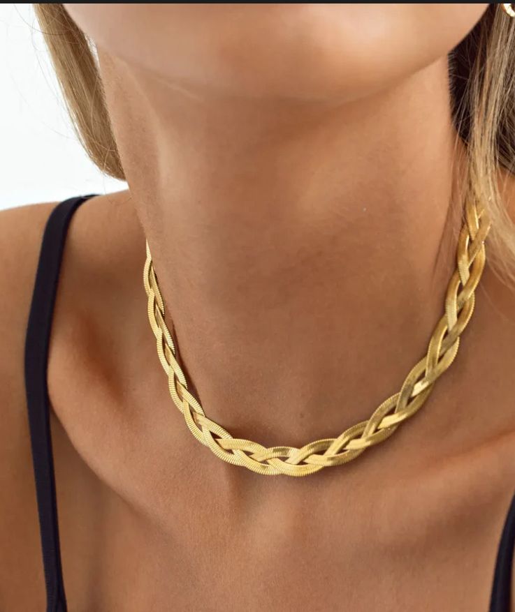 Collar serpiente trenzada