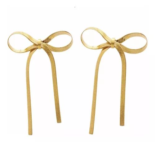 Aretes moño gold