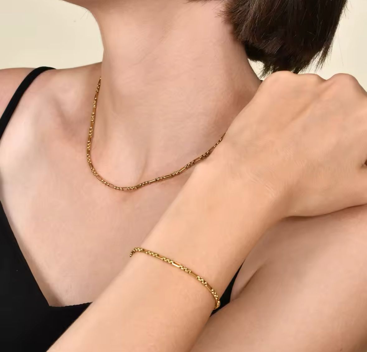 Pulsera eslabón combinado