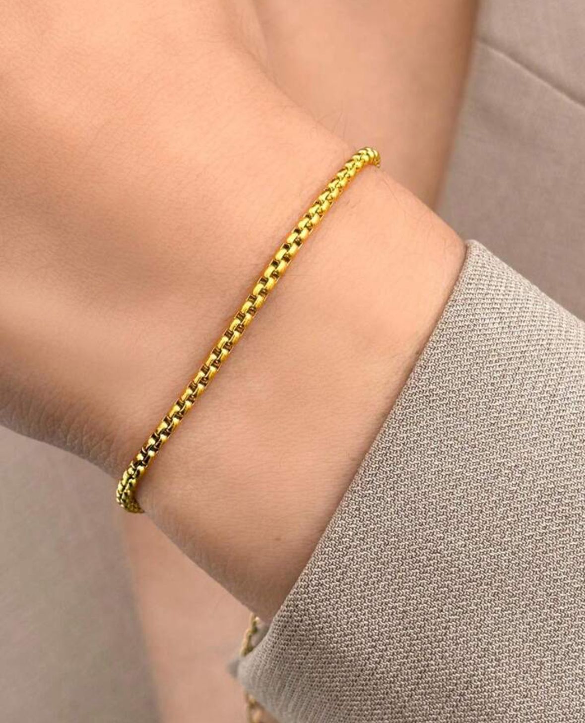 Pulsera eslabones cuadrados