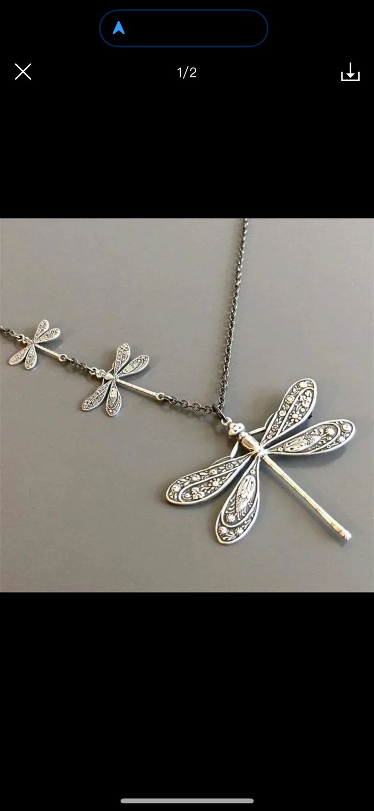 Collar libélula