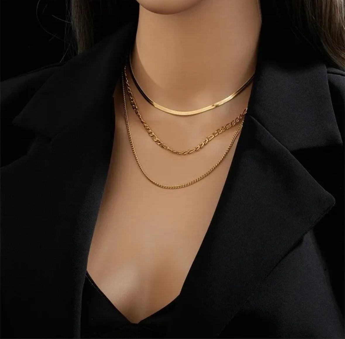Collar tres cadenas