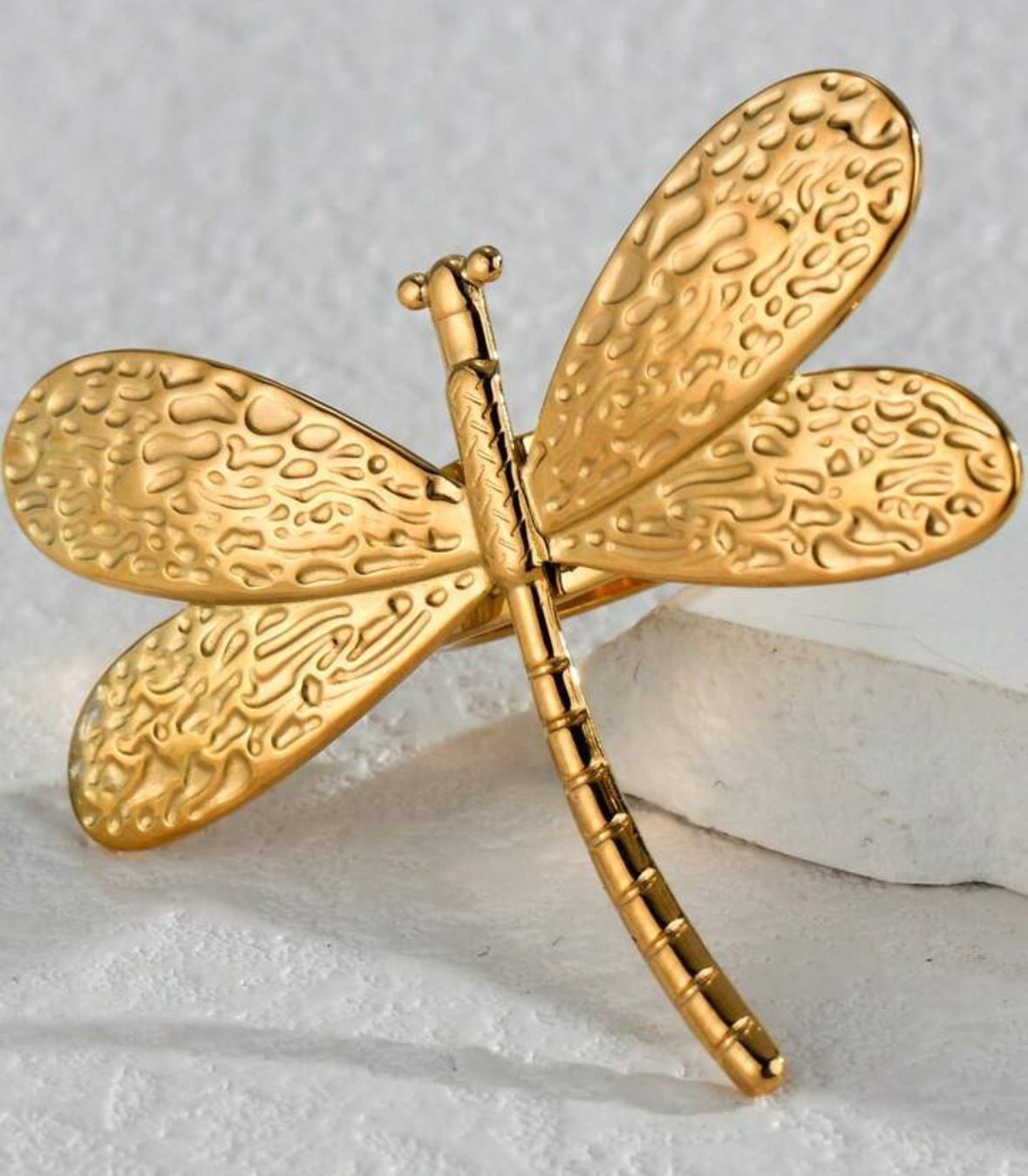 Anillo libélula autoajustable