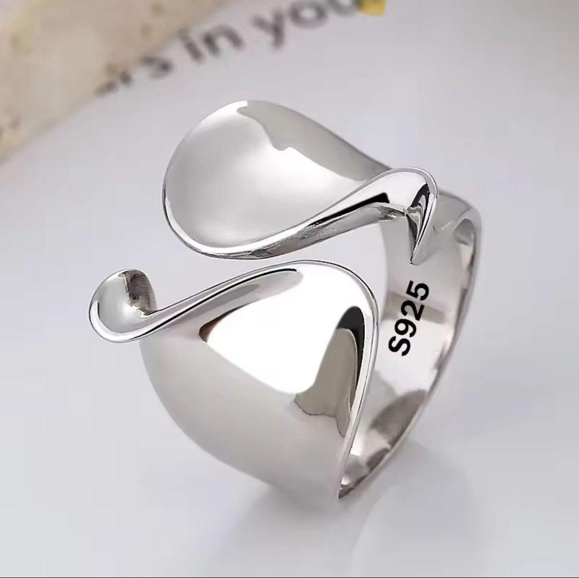 Anillo plata .925 minimalista autoajustable