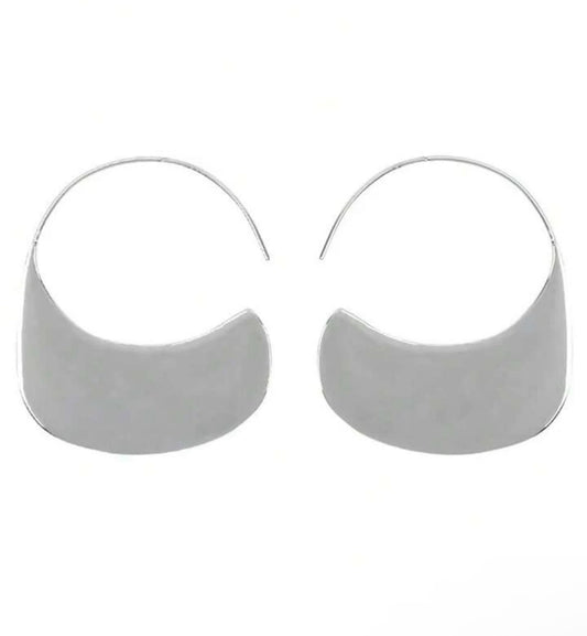 Hoop plata .925  semicircular