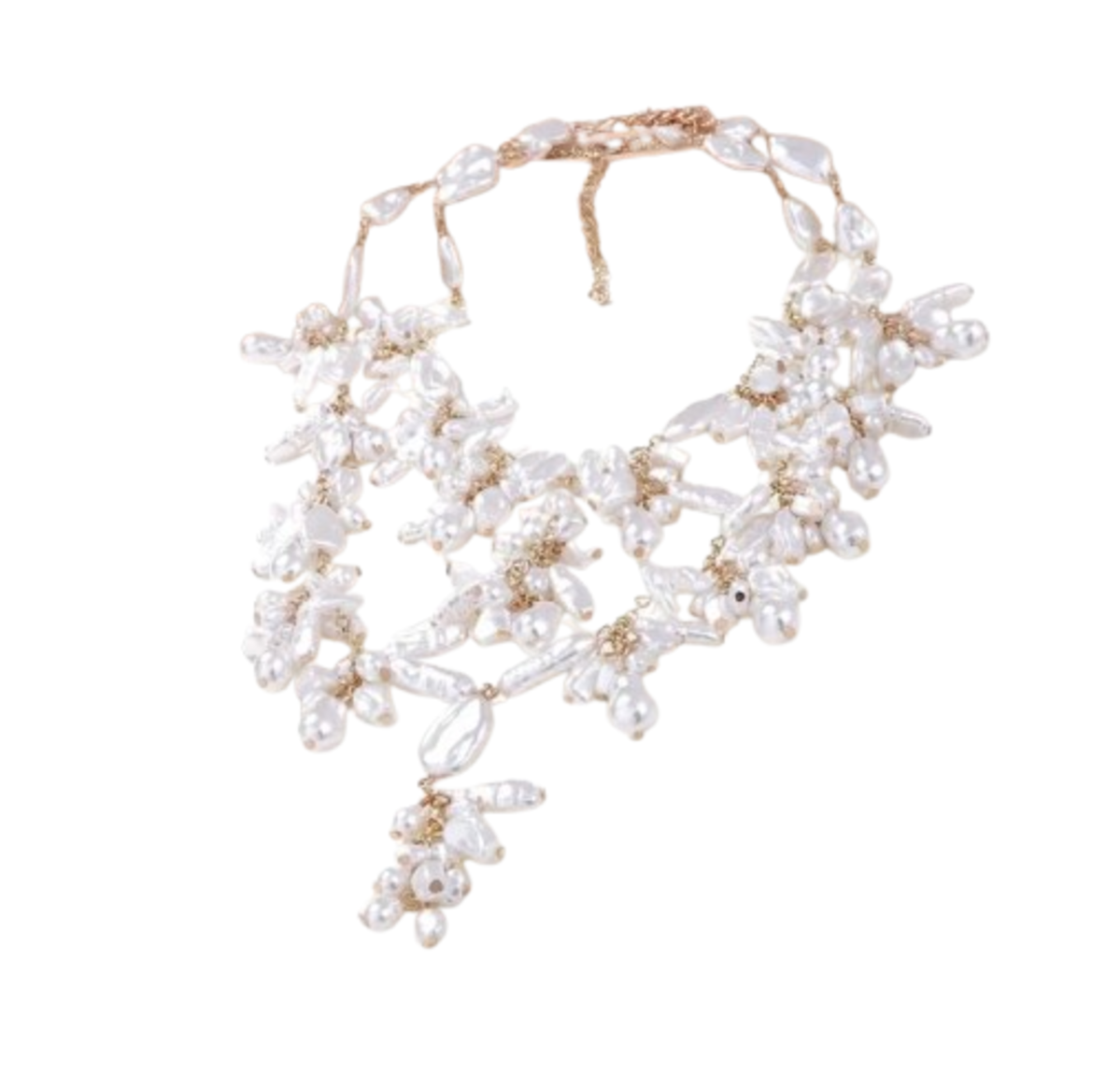 Collar 2 layers perlas