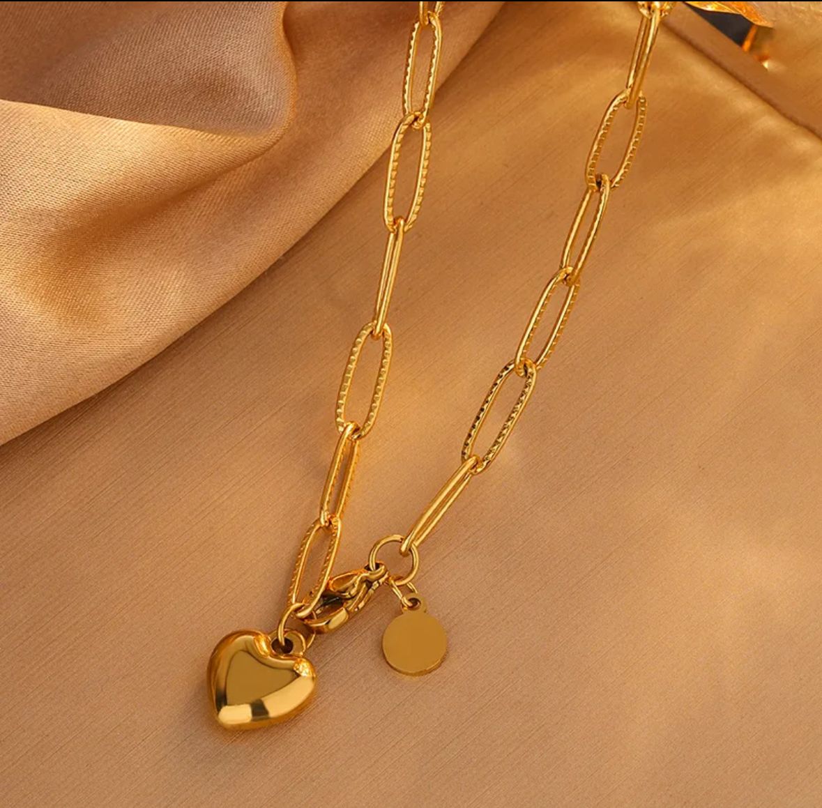 Collar charm corazón